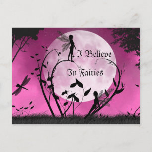 croire en Fairies lune carte postale