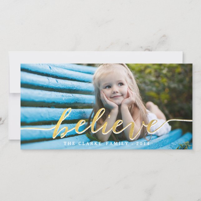 Croire en or | carte photo de vacances 2014 (Devant)
