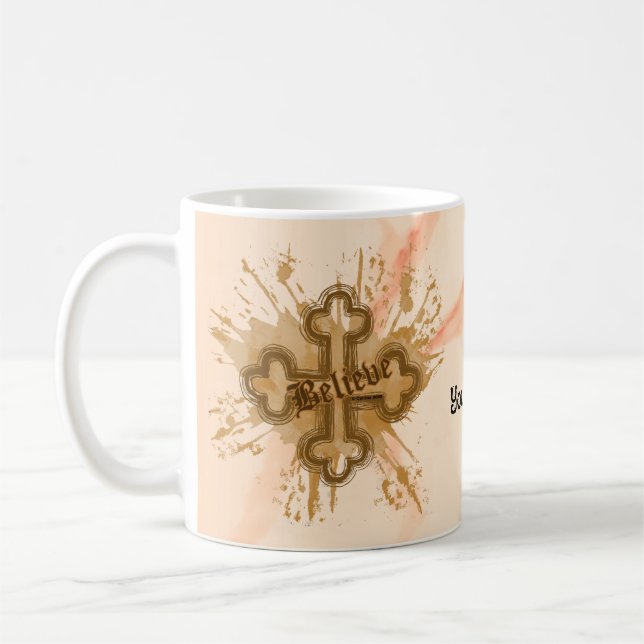 Croire la Mug de la Croix chrétienne (Gauche)