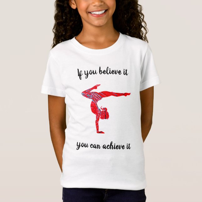 Croire obtenir la gymnastique Abstraite T-shirt (Devant)