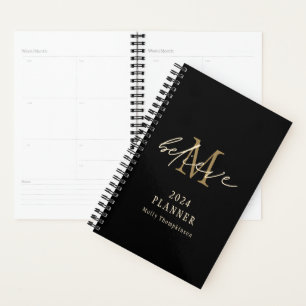 Croire Script 2024 Monogramme Nom initial Noir