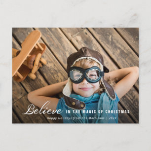 CROIRE   texte blanc superposition carte de noël