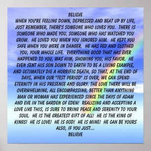 CROIS... Affiche religieuse