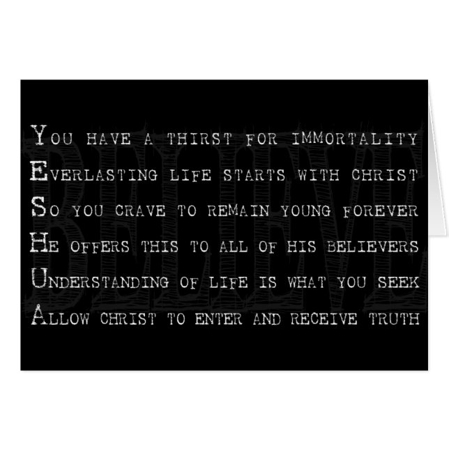 Crois Yeshua. chrétien (Devant horizontal)