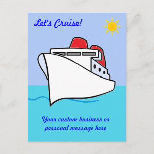 Croisière Carte postale personnalisée