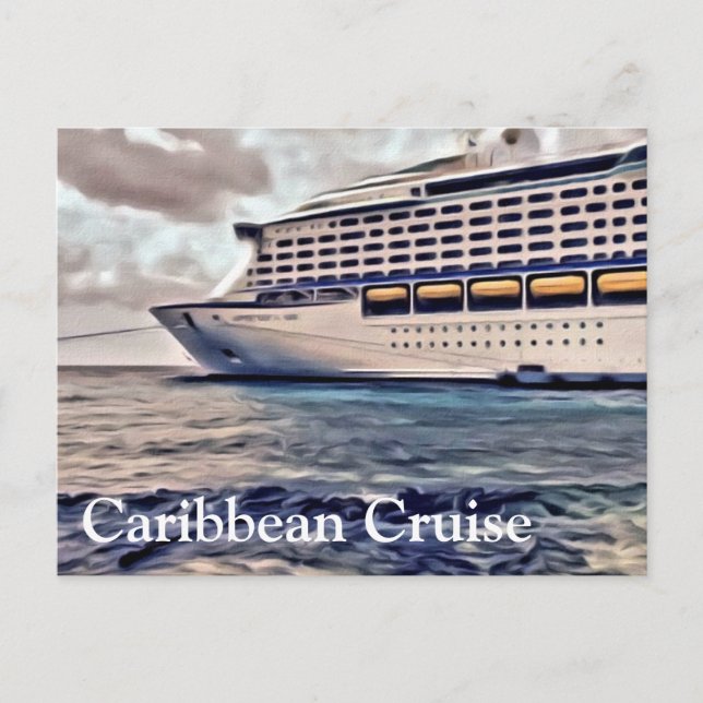Croisière des Caraïbes - Carte postale (Devant)