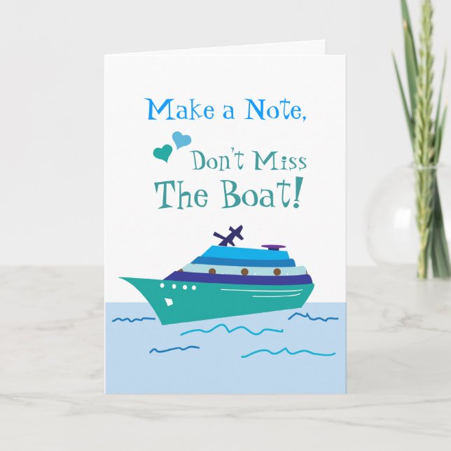 Croisière Enregistrer la date Cartes de mariage (Devant)