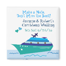 Croisière Enregistrer la date Mariage Magnet