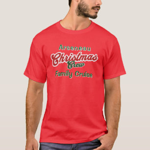 Croisière famille de Noël Personnalisez T-shirt