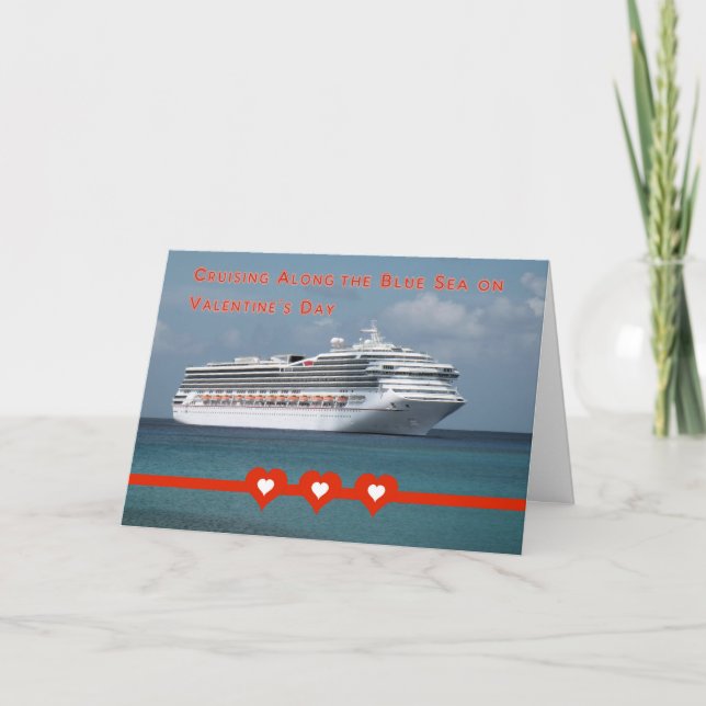 Croisière sur la carte Saint Valentin (Devant)