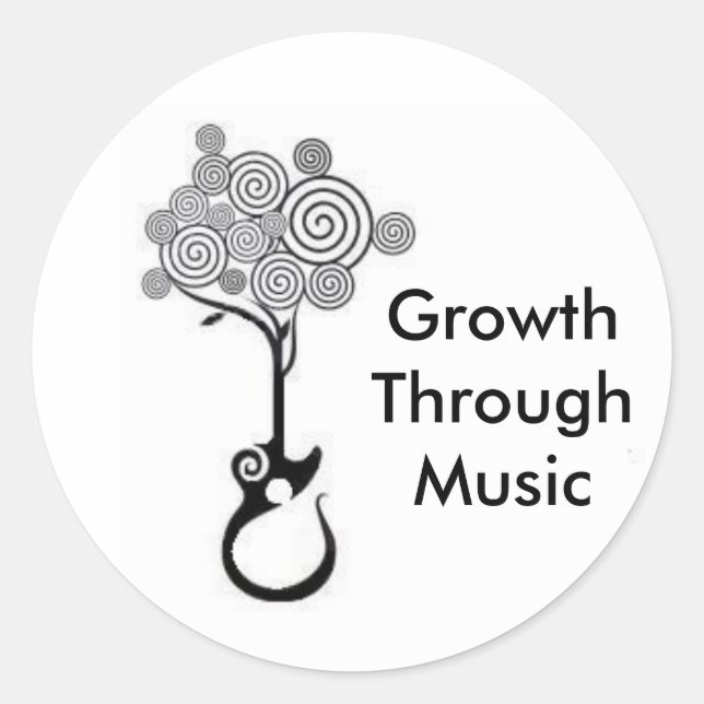 Croissance grâce à un Sticker de musique (Devant)
