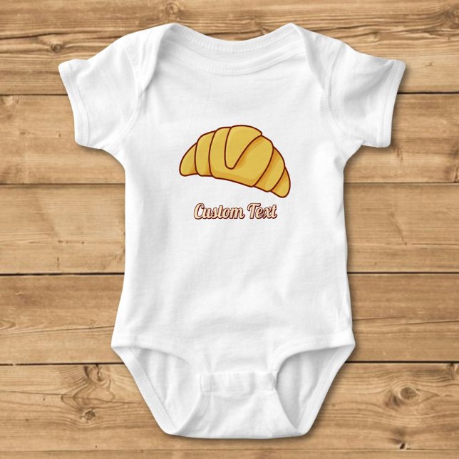 Croissant Baby Bodysuit Baby Strampler (Von Creator hochgeladen)