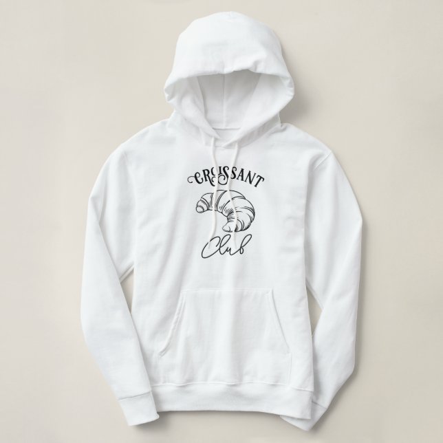 Croissant Club French Breakfast Hoodie (Design vorne)