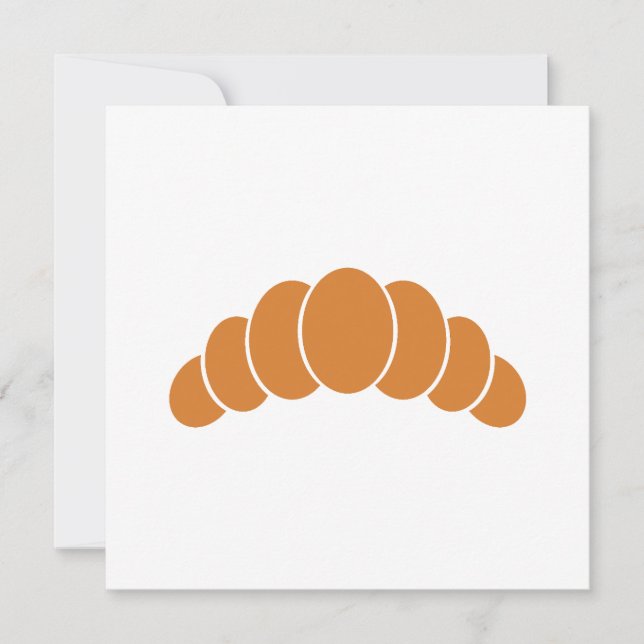 Croissant-Flachkarte (Vorderseite)