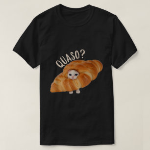 Croissant-Katze-Meme-Shirt für Lebensmittel-Liebha T-Shirt