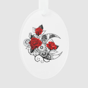Croissant mécanique avec roses rouges