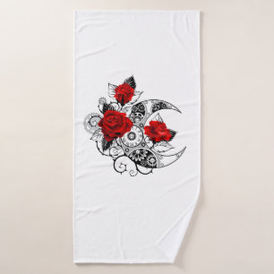 Croissant mécanique avec roses rouges