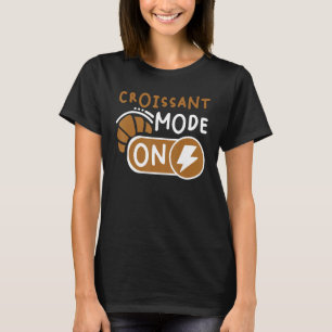 Croissant-Modus für die französische Konditorei T-Shirt