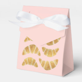 Croissant Rose Aquarell Geschenkschachtel