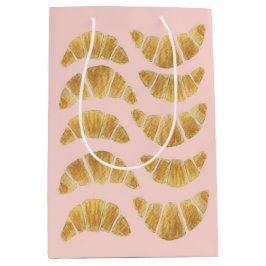 Croissant Rose Geschenktasche Mittlere Geschenktüte