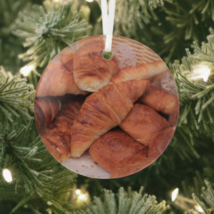 Croissants Christmas Ornament Aus Glas