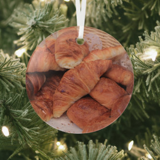 Croissants Christmas Ornament Aus Glas