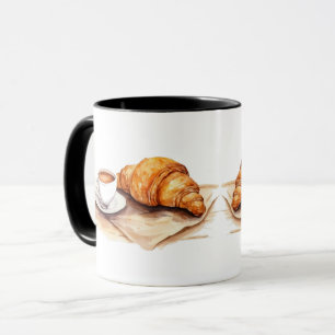 Croissants Kaffeetasse