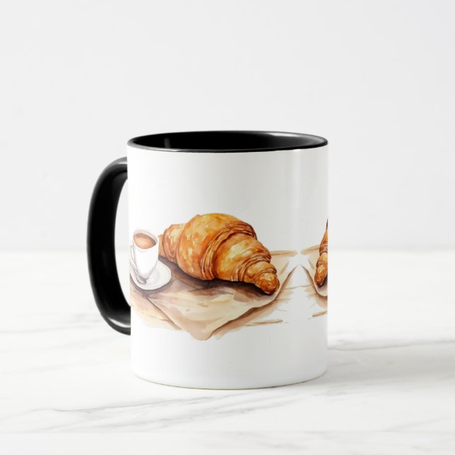Croissants Kaffeetasse (Vorderseite Links)