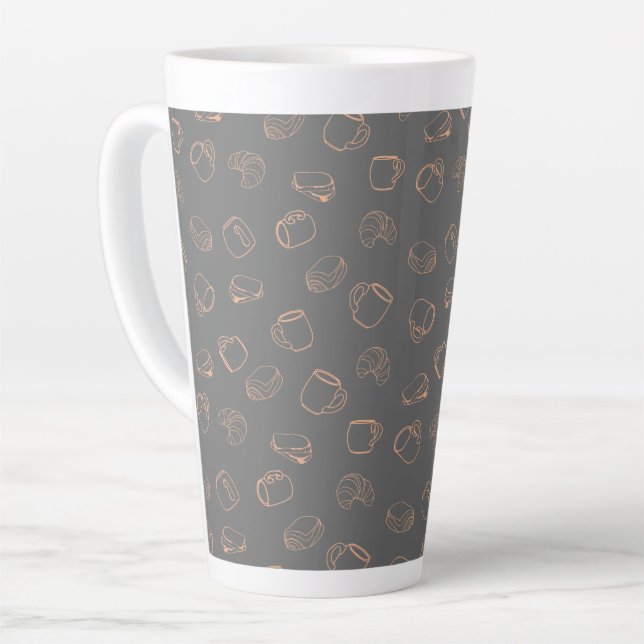 Croissants Milchtasse (Linke Ecke)