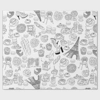 Croissants paris franz. Modedoodle Geschenkpapier