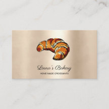 Croissants Zuhause Bäckerei Rustikal Vintag
