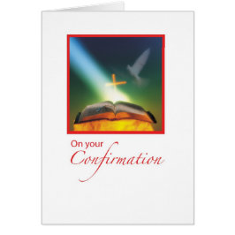 Croix biblique de la colombe de confirmation