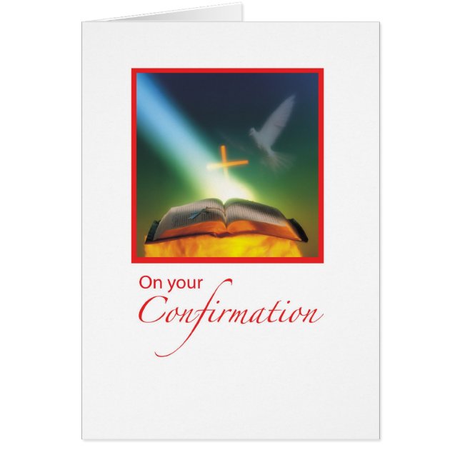 Croix biblique de la colombe de confirmation (Devant)