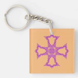 Croix chrétienne rose Art moderne et esthétique