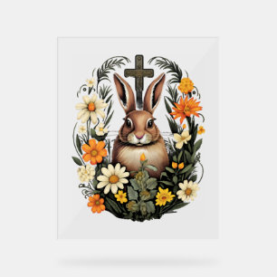 Croix de Pâques Lapin de Pâques Rabin