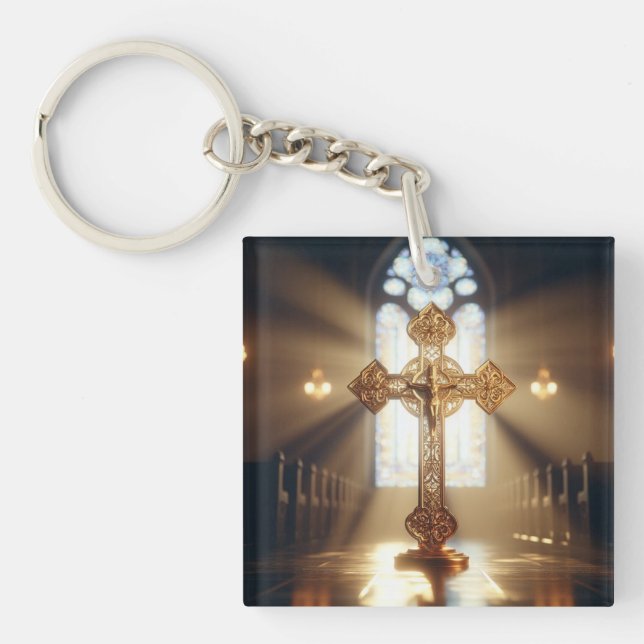 Croix d'or avec Crucifix (Devant)