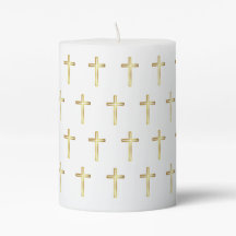 Croix dorées en bougie
