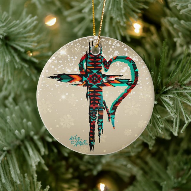 Croix du Sud-Ouest Et Ornement De Noël Du Coeur (Arbre)