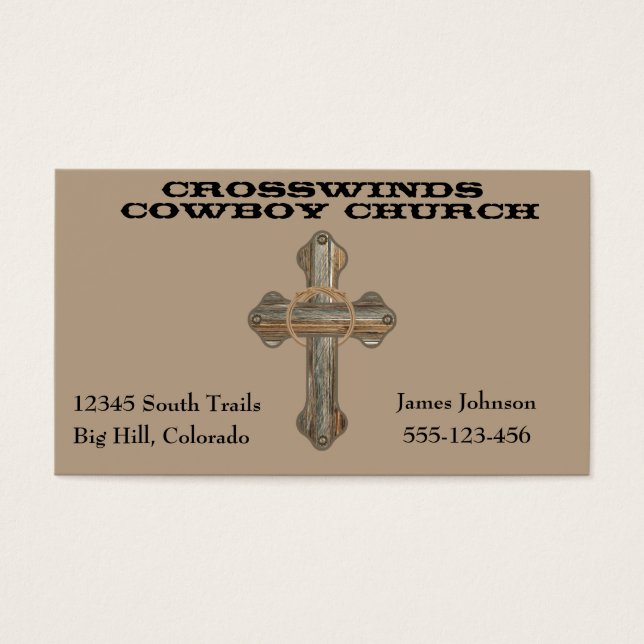 Croix en bois de la grange occidentale avec corde (Devant)