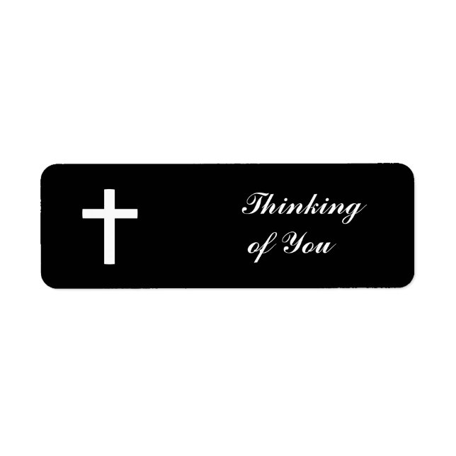 CROIX - ÉTIQUETTE D'ADRESSE DE RETOUR (Devant)