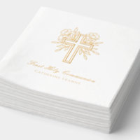 Croix florale personnalisée Première sainte commun