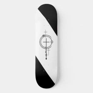 Croix géométriques de skateboard chrétien