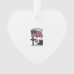 Croix Mémorielle Patriotique Bottes Chemise Drapea