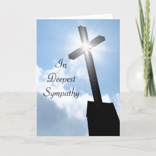 Croix Religieuse Dans La Carte De Voeux Sympathiqu
