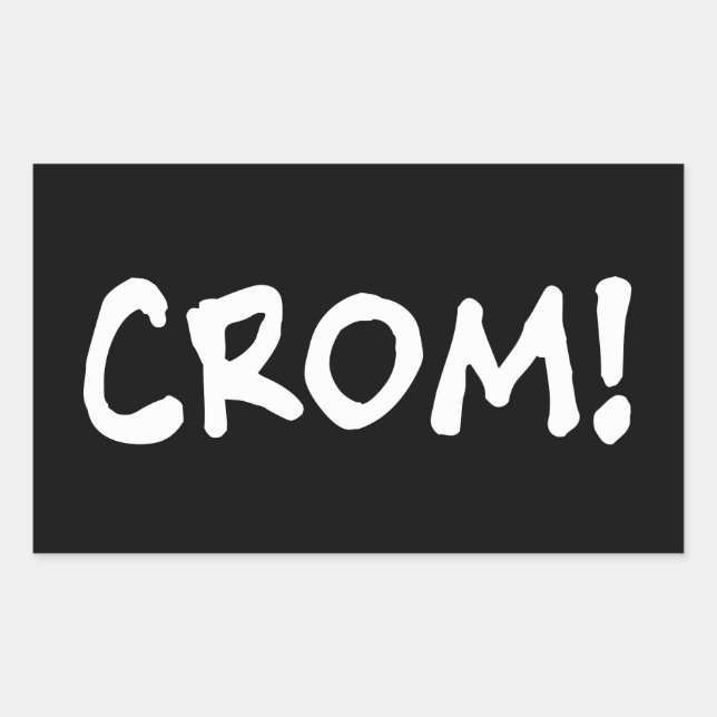 Crom - Gott von Conan Rechteckiger Aufkleber (Vorderseite)