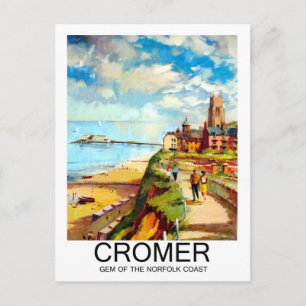 Cromer, Juwel der Küste von Norfolk, England, Reis Postkarte