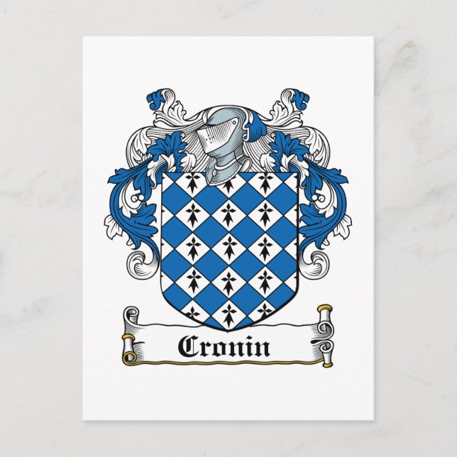 Cronin Familienwappen Postkarte (Vorderseite)