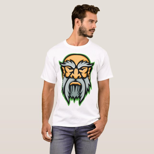 Cronos Griechischer Graubart-T - Shirt (Vorne ganz)