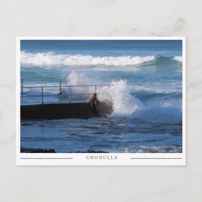Cronulla Ocean Bath – Sydney Australien Postkarte (Vorderseite)