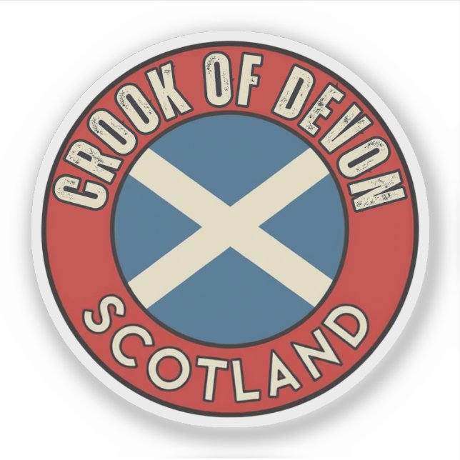Crook of Devon, Schottland Aufkleber (Vorderseite)